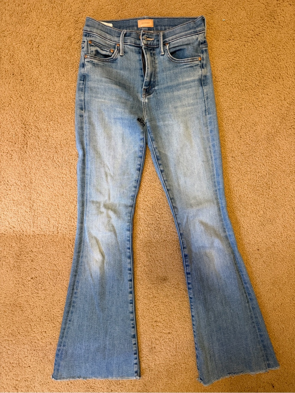 MOTHER Light Blue Flare Jeans